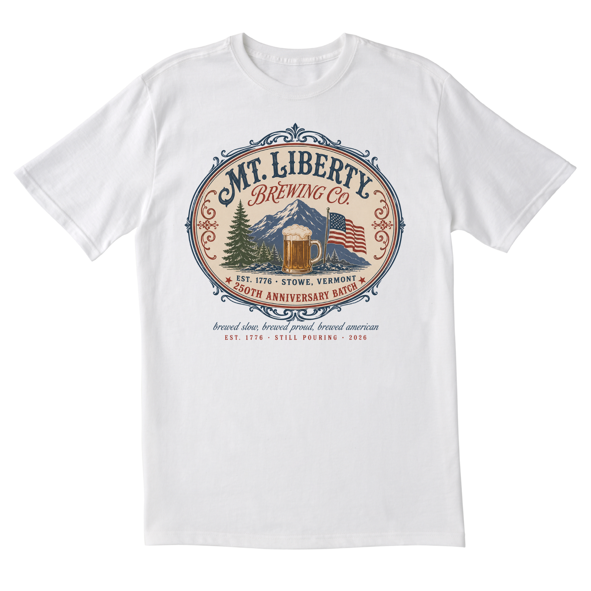 The Mt Liberty Brewing Tee