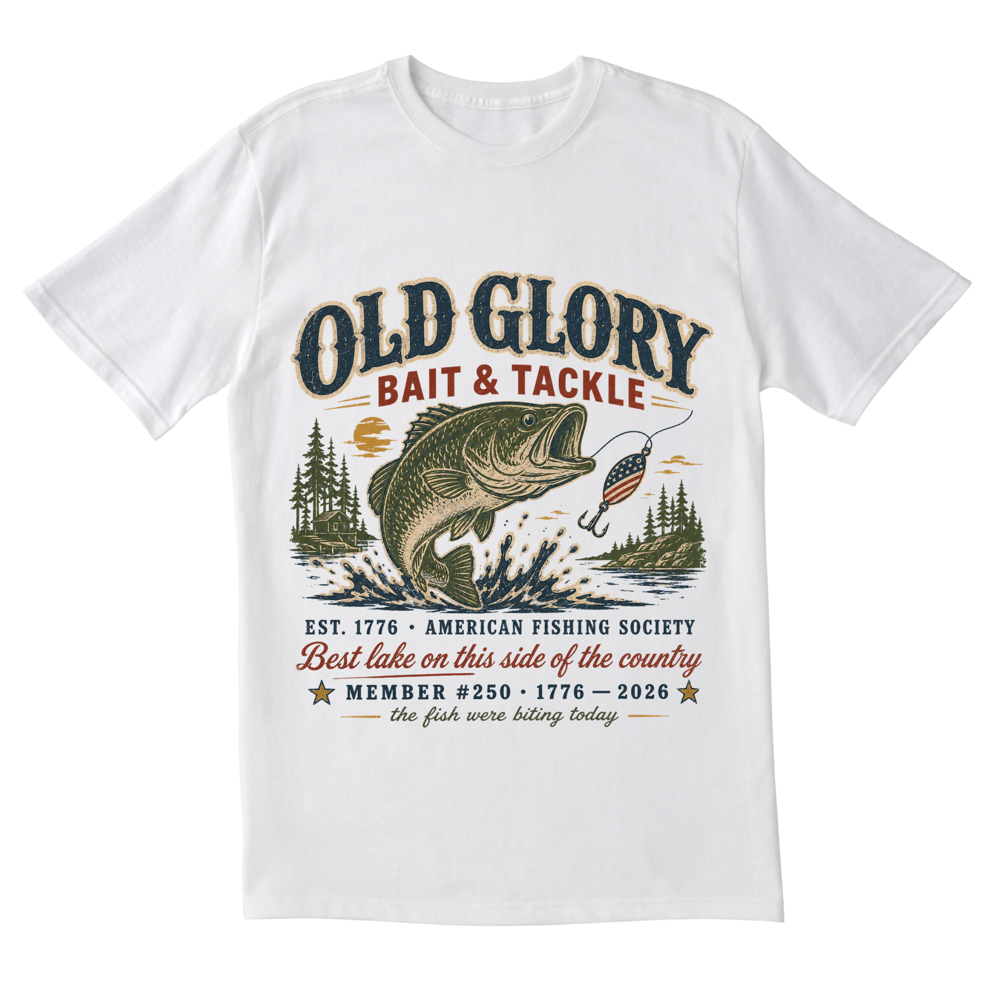 The Old Glory Bait and Tackle Tee