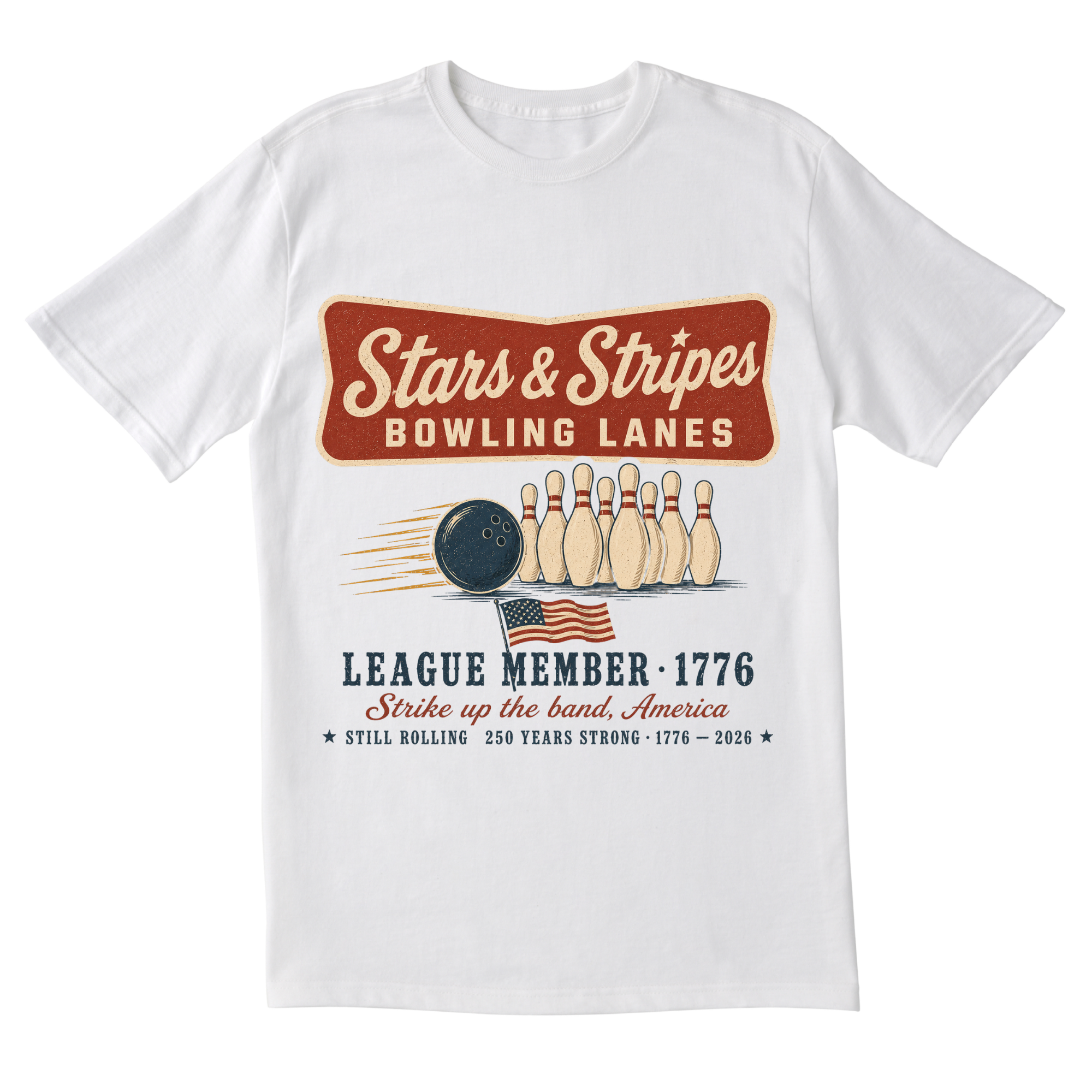 The Stars and Stripes Bowling Tee