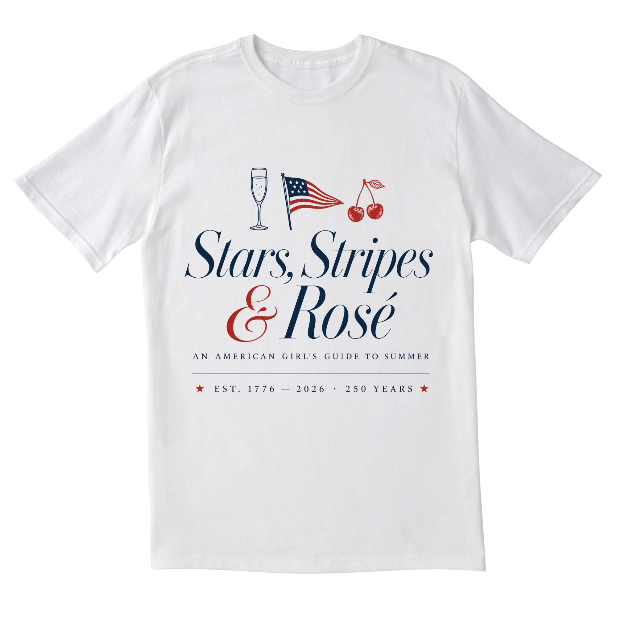 The Stars Stripes and Rose Tee
