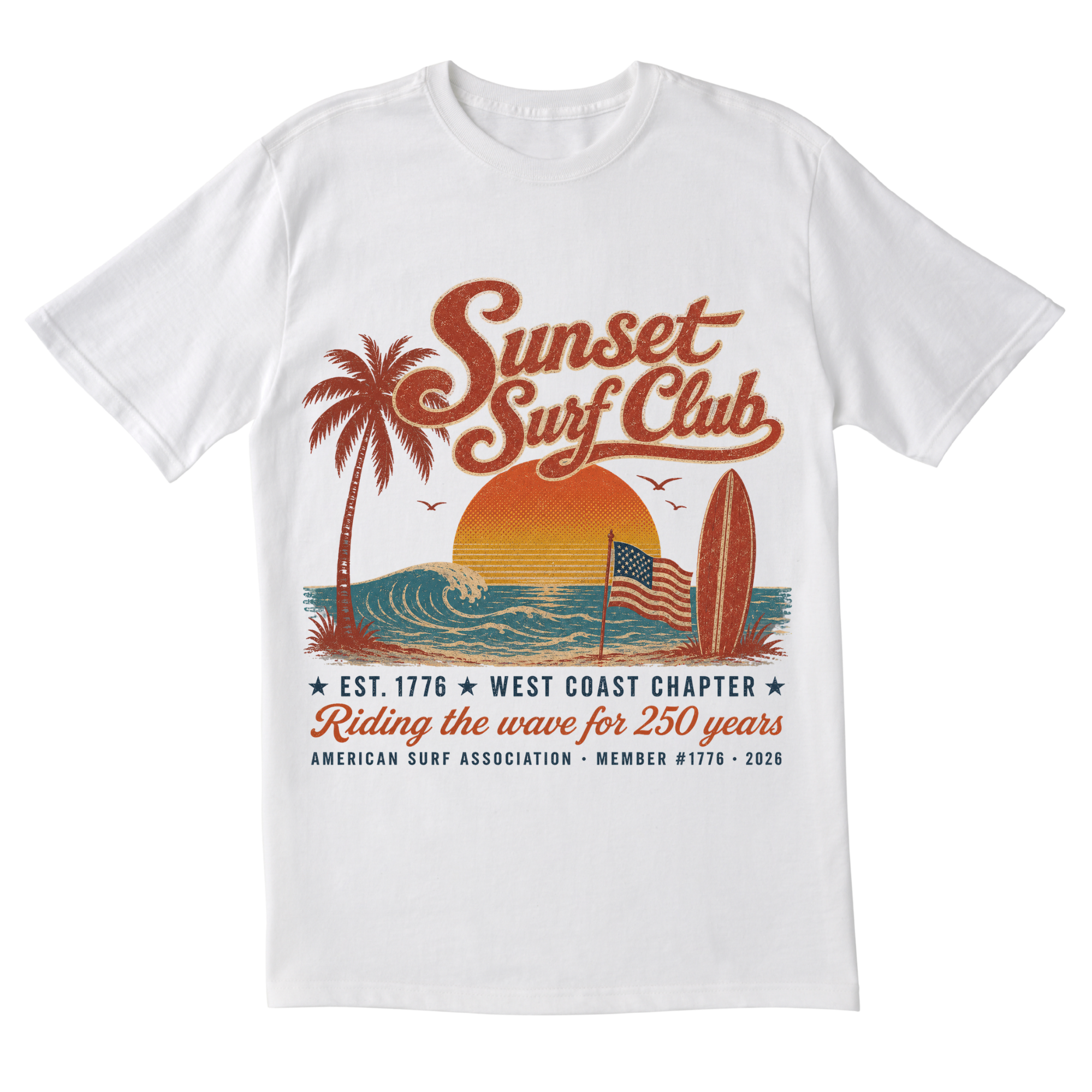 The Sunset Surf Club Tee